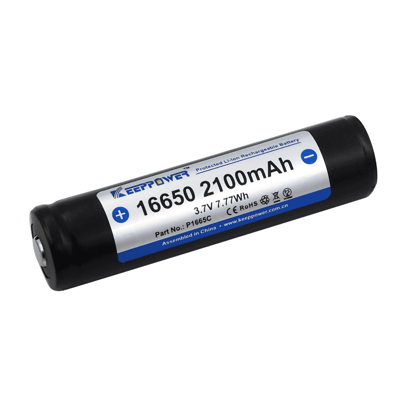Keeppower 16650 2100mAh Protected Li-ion Rechargeable Battery